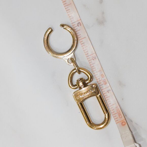 Genuine Louis Vuitton Pochette Extender Gold Color Key Ring - Picture 11 of 11